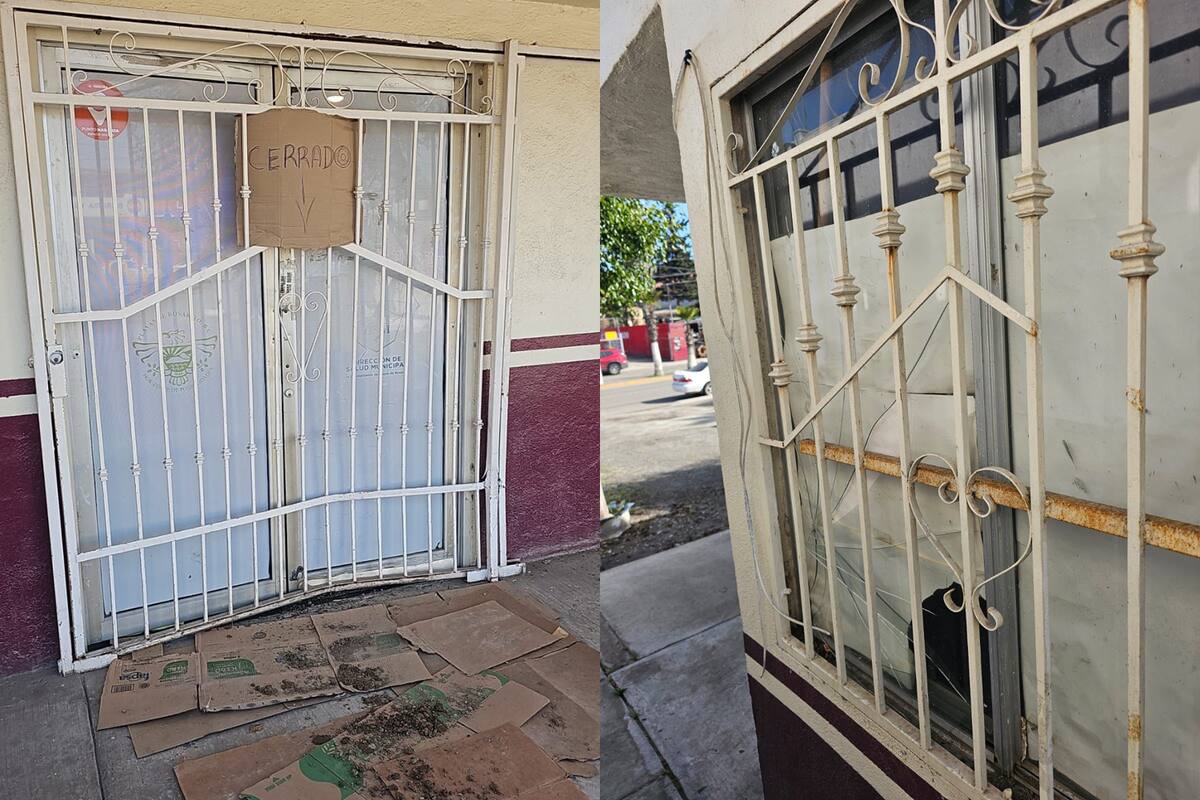 Vandalizan oficinas de la Dirección Municipal de Salud en Rosarito