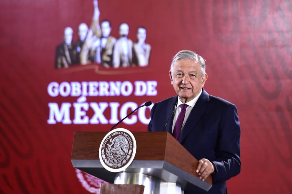 Conferencia de AMLO desde Palacio Nacional