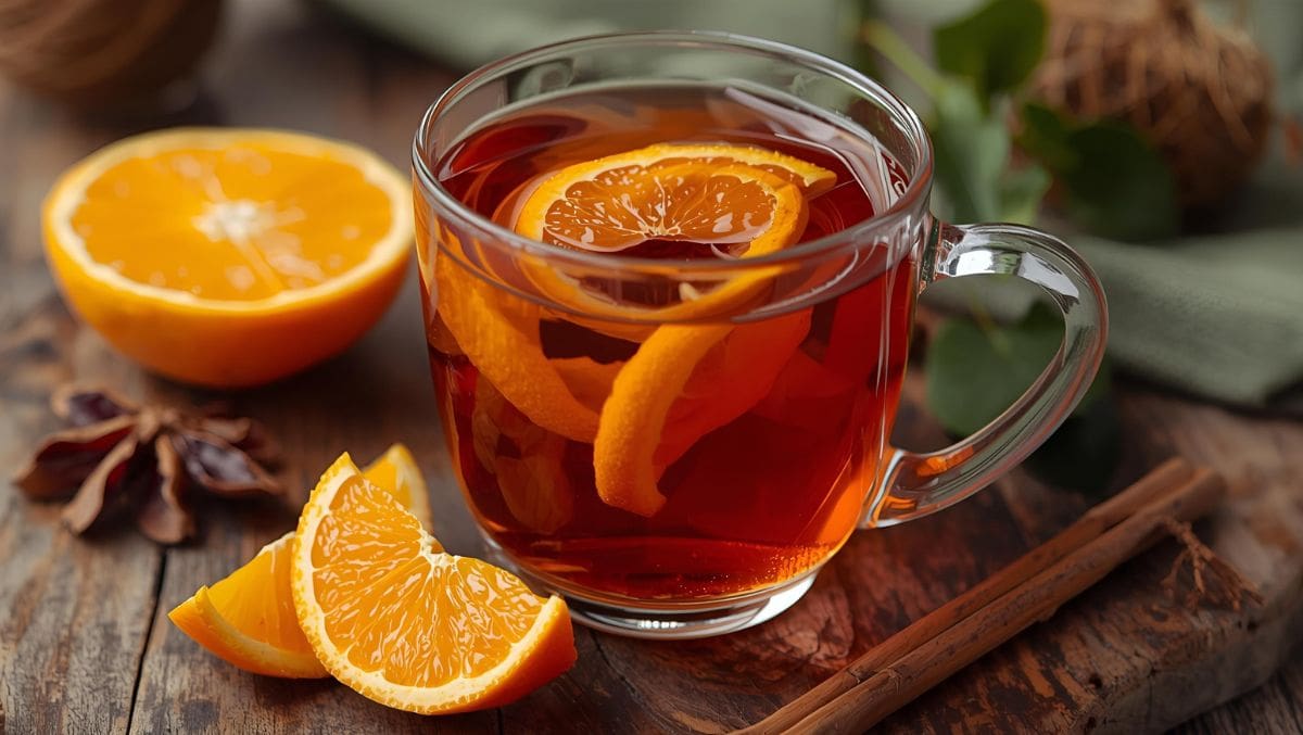 Té de cáscara de naranja