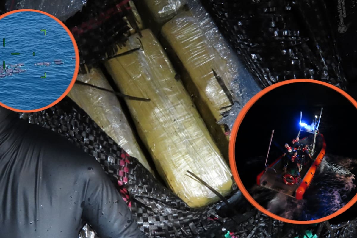 Guardia Costera decomisan más de 2 toneladas de cocaína valuadas en 34 millones de dólares tras persecución en altamar donde traficantes intentaron deshacerse del cargamento arrojándolo al océano para evitar su captura en operativo de EEUU