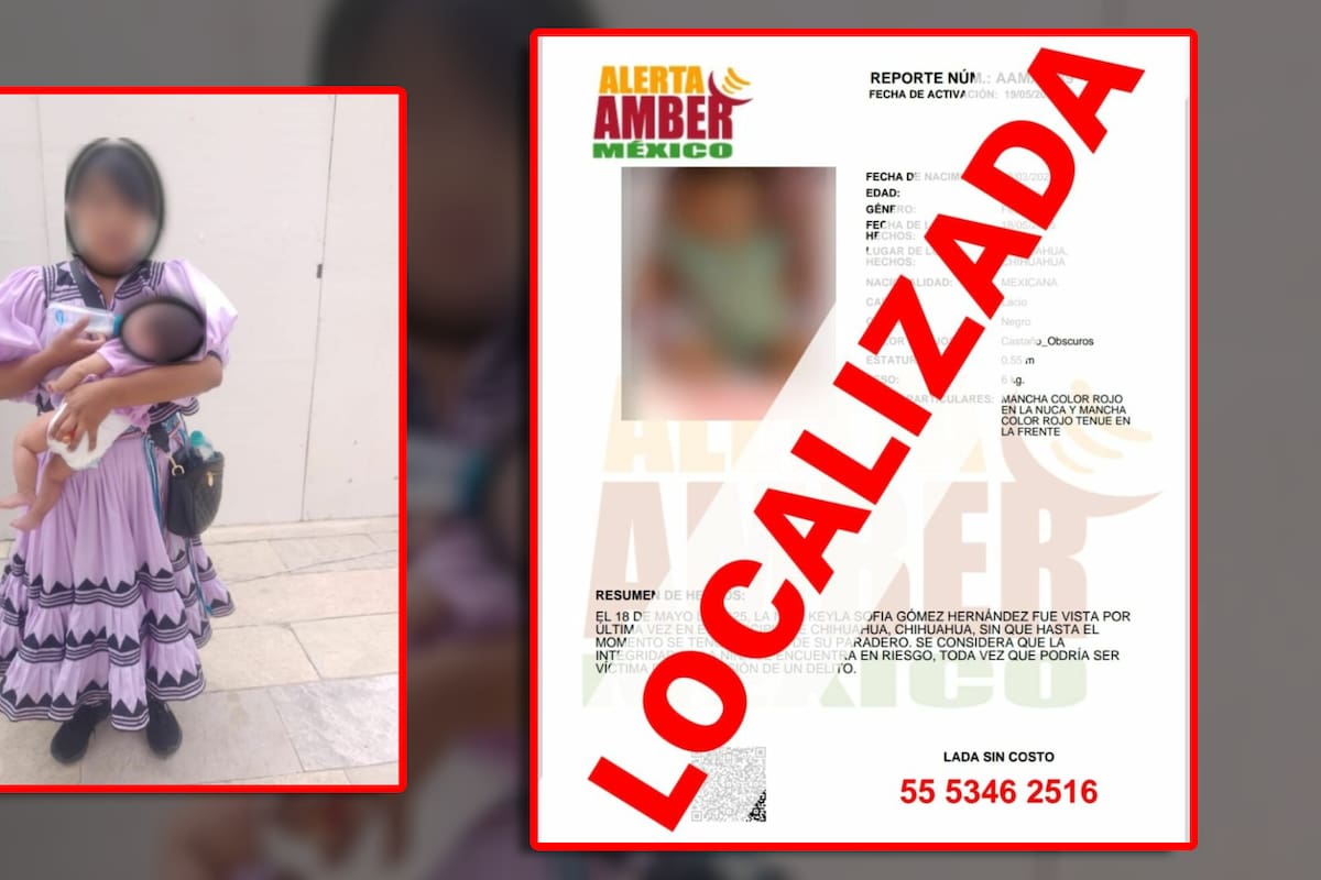 Localizan en Chiapas a bebé de dos meses sustraída en Chihuahua por su padre sin autorización de la madre