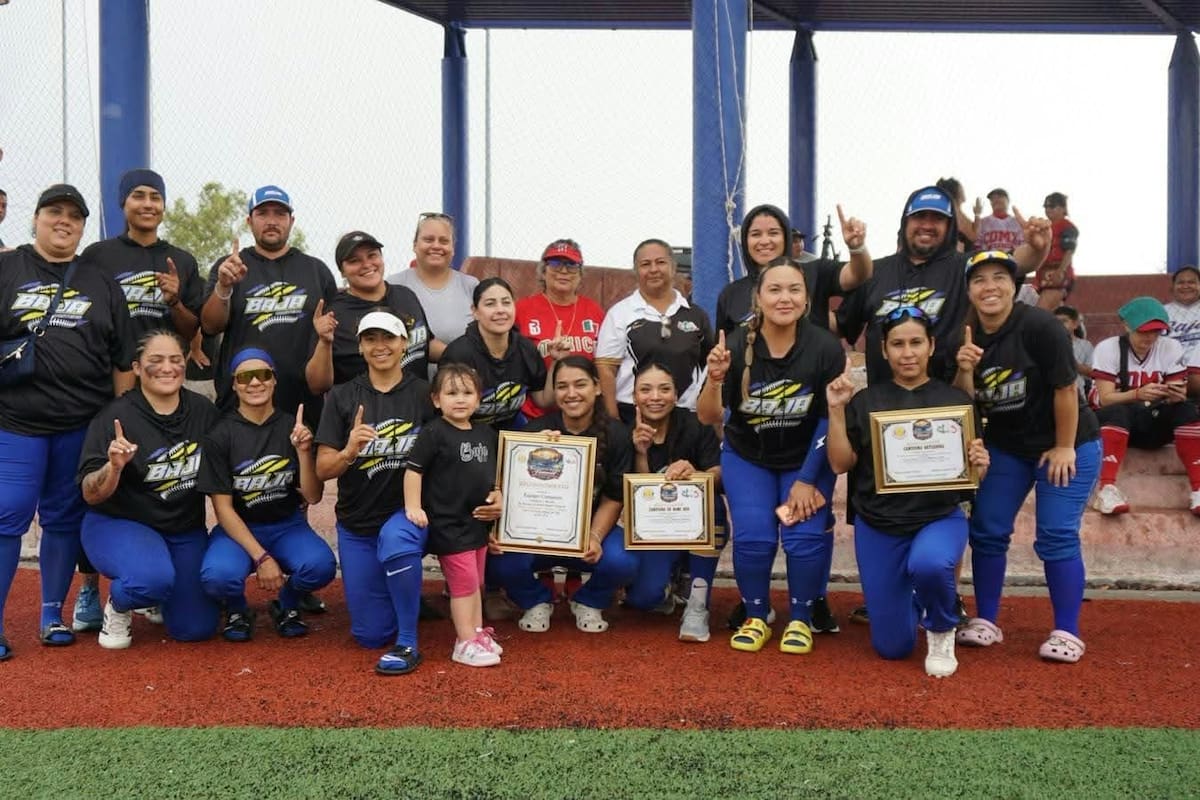 Baja California conquista invicto el Campeonato Nacional de Softbol Máster