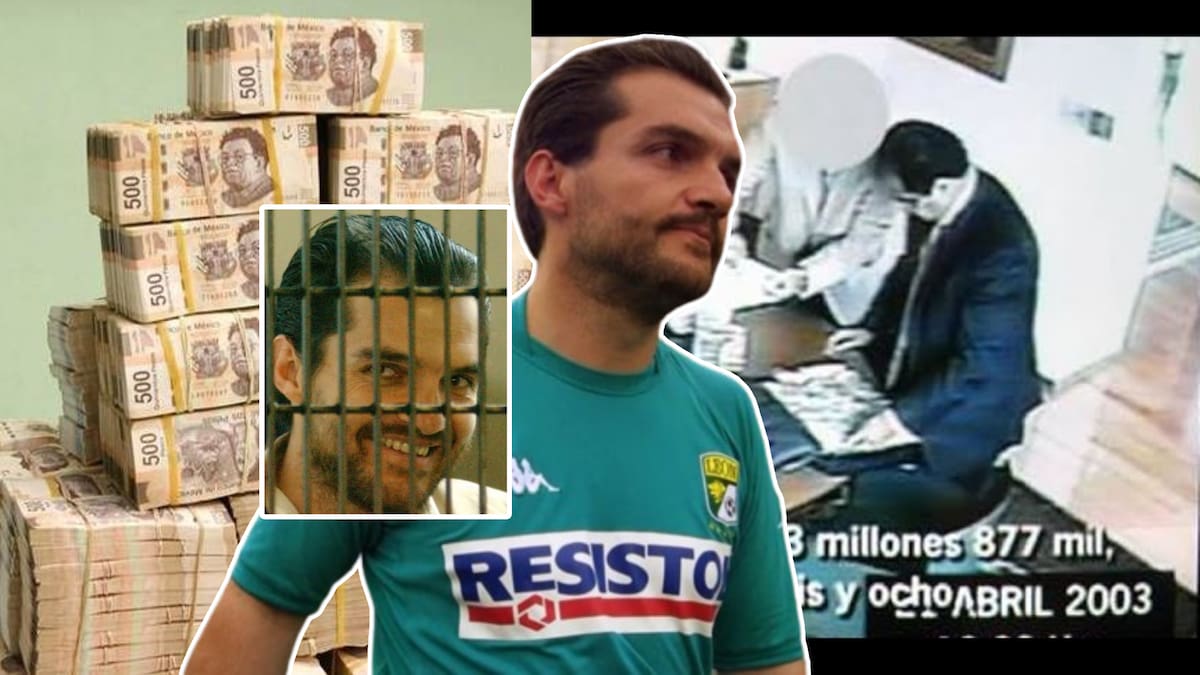 Carlos Ahumada fue captado con René Bejarano entre pacas de billetes, ligas y maletines.