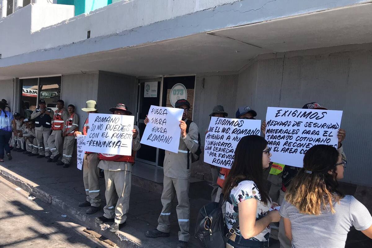 Suspenden labores trabajadores de la CEA por falta de material