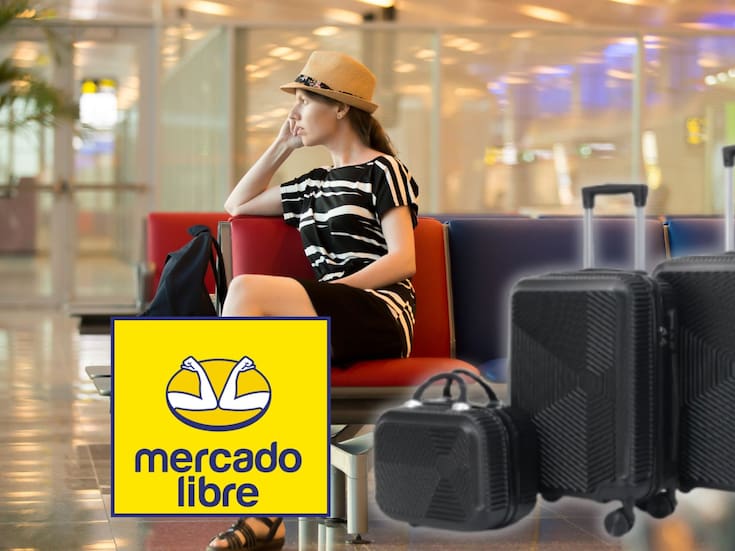 Mercado Libre reduce un 65% el costo de su set de maletas rígidas de 3 piezas con ruedas 360° que ahora cuesta 1,225 pesos e incluye un neceser y estructura anticolisión, ideal para no documentar y ahorrar en tus próximas vacaciones