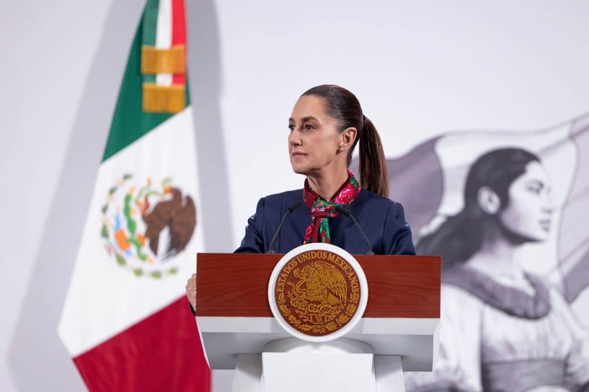 La presidenta Claudia Sheinbaum Pardo en su 'Conferencia del Pueblo' del 9 de septiembre del 2025. | Crédito: Presidencia