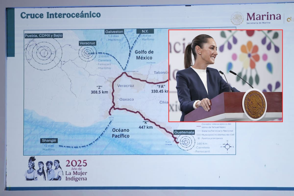 El Corredor Interoceánico del Istmo de Tehuantepec estará terminado en junio de 2026, confirmó el gobierno de Sheinbaum