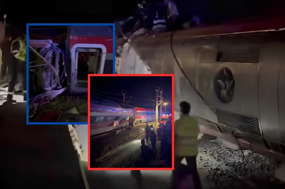 Dos trenes de larga distancia y alta velocidad descarrilaron y colisionaron en la localidad cordobesa de Adamuz. | Crédito: X (@javielon95)