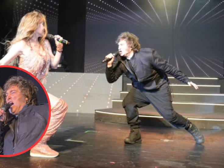 Javier Milei, presidente de Argentina se mete en el show de su expareja, cantan juntos y generan revuelo entre los asistentes
