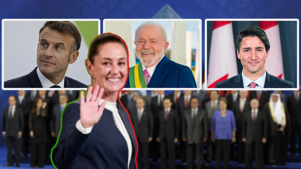 Sheinbaum se reunirá con Macron, Trudeau y Lula en la Cumbre G20 para fomentar cooperación internacional. / Foto: Especial