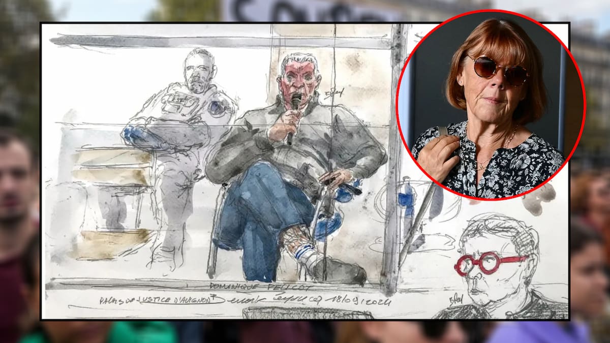 Dominique Pelicot admite su culpabilidad en el tribunal. FOTO: Especial