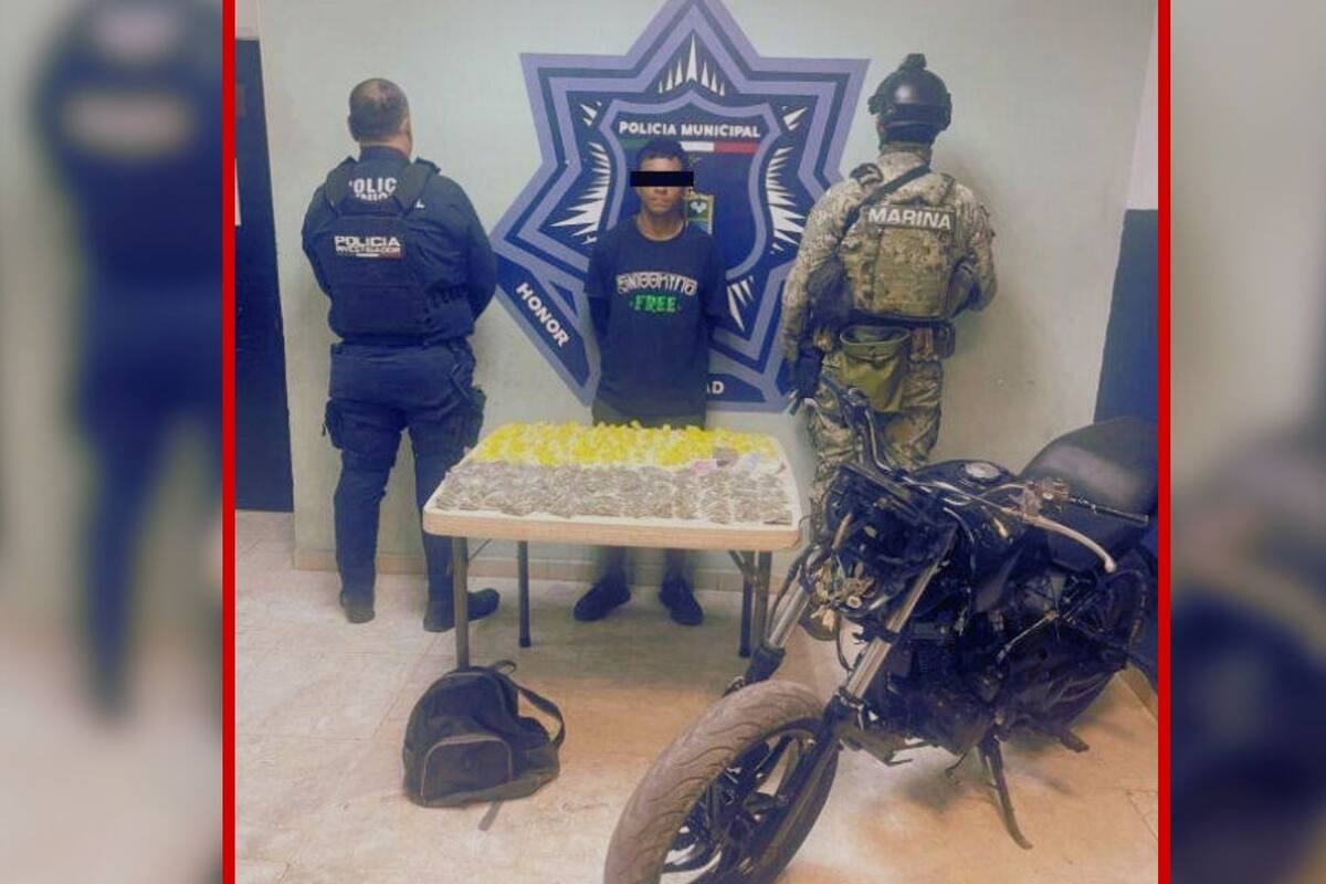 Capturan a hombre con 176 dosis de presunta droga