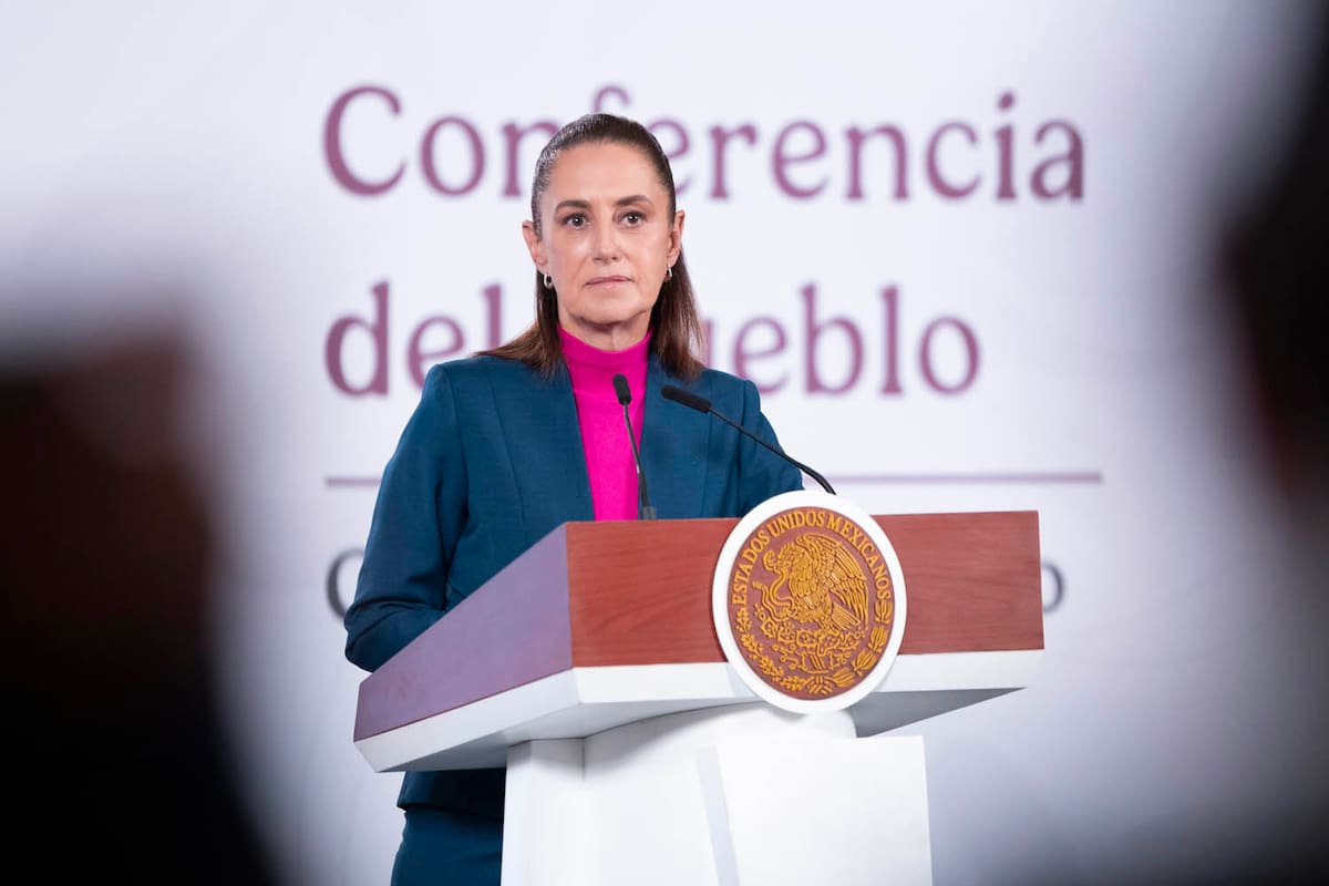 Cuauhtémoc, Ciudad de México. 7 de enero 2026. La presidenta constitucional de los Estados Unidos Mexicanos, la Doctora Claudia Sheinbaum Pardo en conferencia de prensa matutina en el salón de la Tesorería de Palacio Nacional. | Foto: Gabriel Monroy/Presidencia