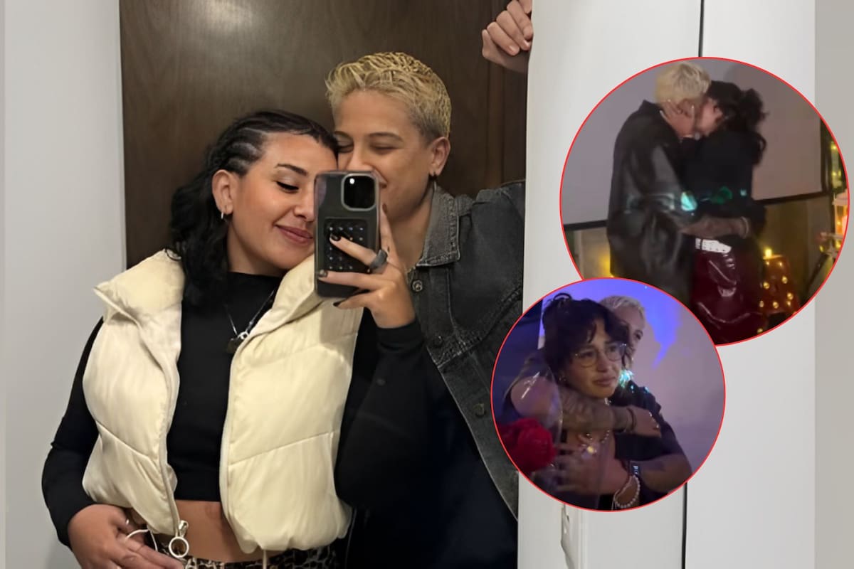 Romina Marcos recibe propuesta de matrimonio de su novia, la influencer Laura Salazar