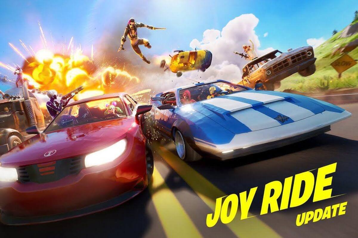 Fortnite agrega autos deportivos, camionetas y camiones en su ultima actualización de Joy Ride