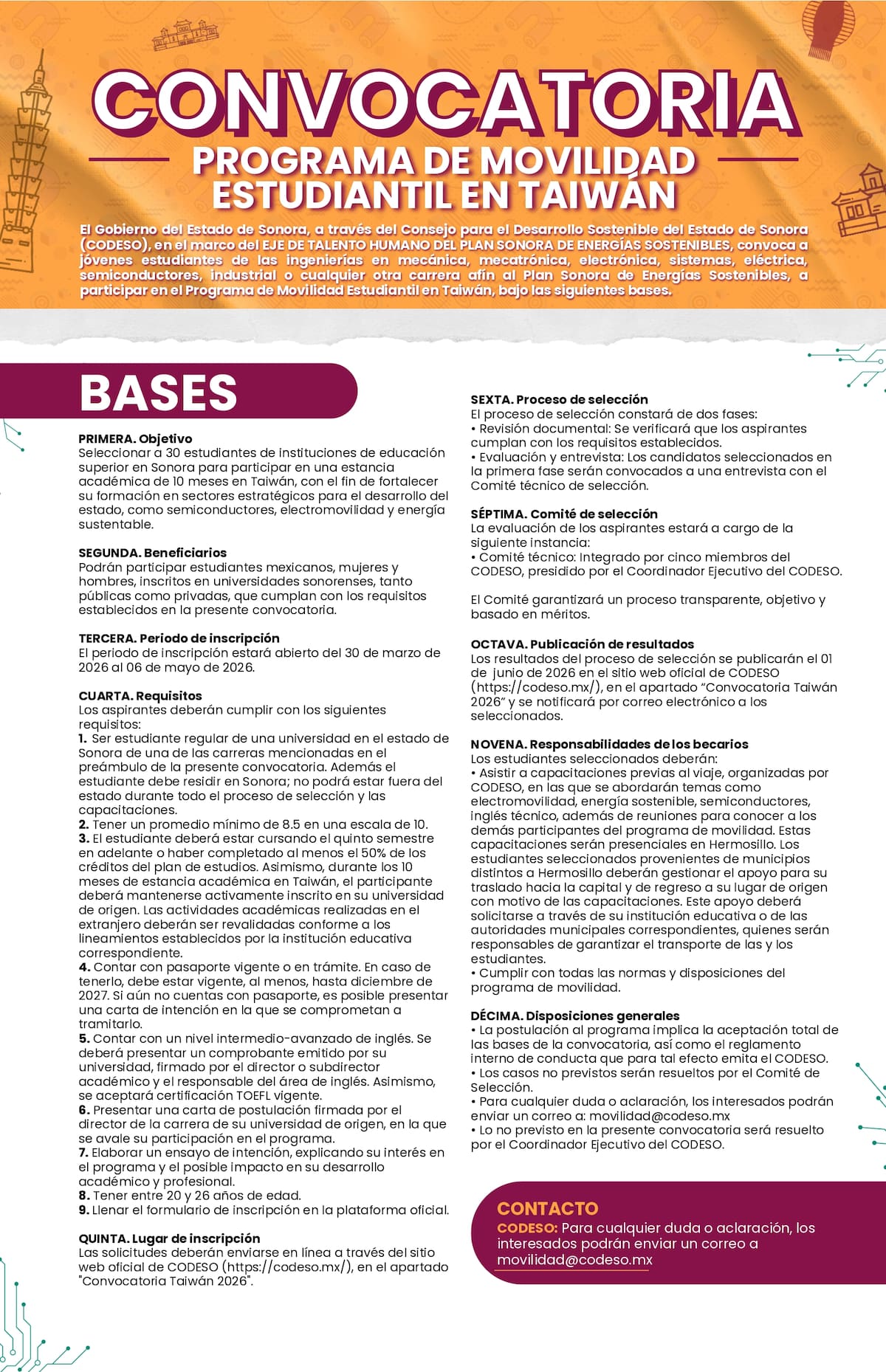 Convocatoria para la tercera generación. | Codeso