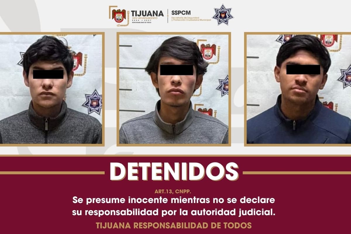Detienen a tres presuntos responsables de robo y cohecho