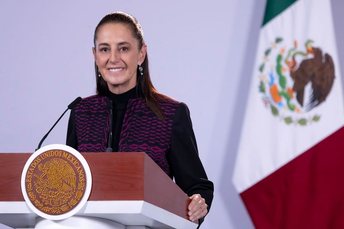 La presidenta Claudia Sheinbaum en su "Conferencia del Pueblo". | Crédito: Presidencia