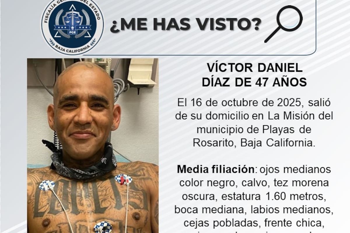 Se busca a Víctor Daniel Díaz de 47 años