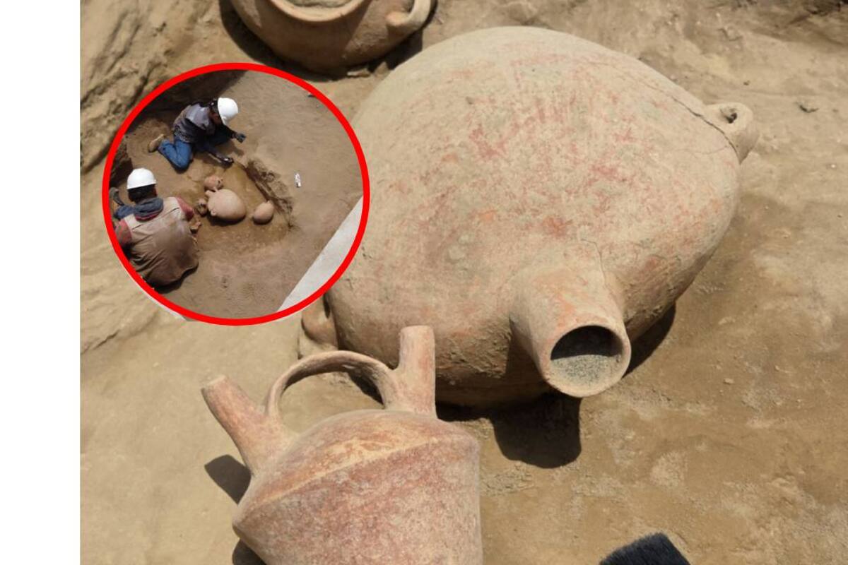 Descubren vasijas prehispánicas de 2.000 años de antigüedad durante instalación de gas en Perú