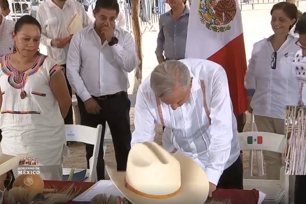 AMLO se reúne con el Pueblo Yaqui