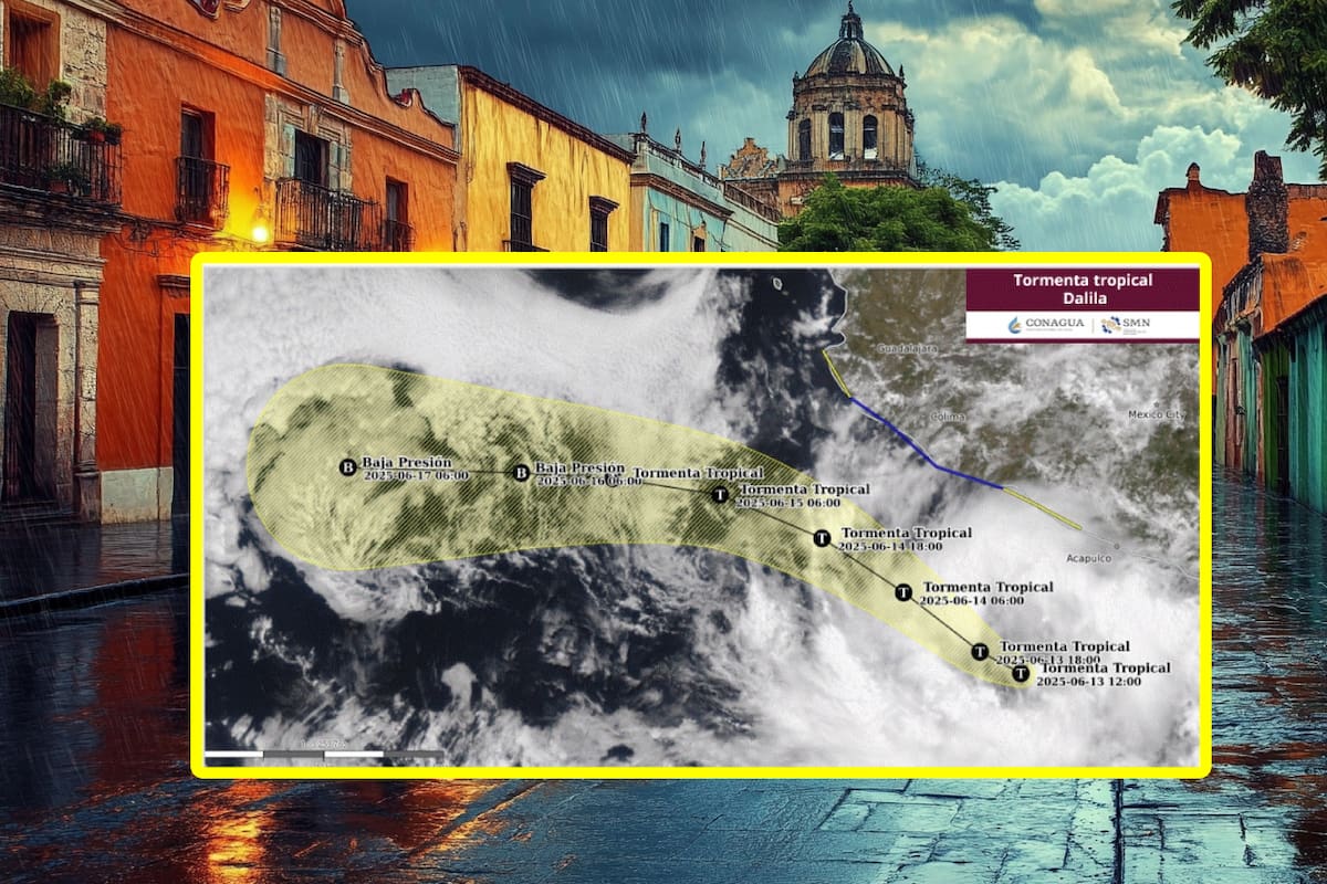 La Conagua alerta porque se formó la tormenta tropical Dalila