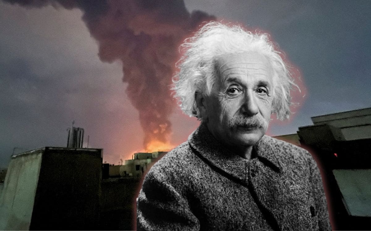 Albert Einstein alertó sobre una guerra capaz de destruir la civilización y hoy los conflictos en Medio Oriente, Ucrania y otras regiones hacen que su predicción genere inquietud global. | Crédito: REUTERS/Especial
