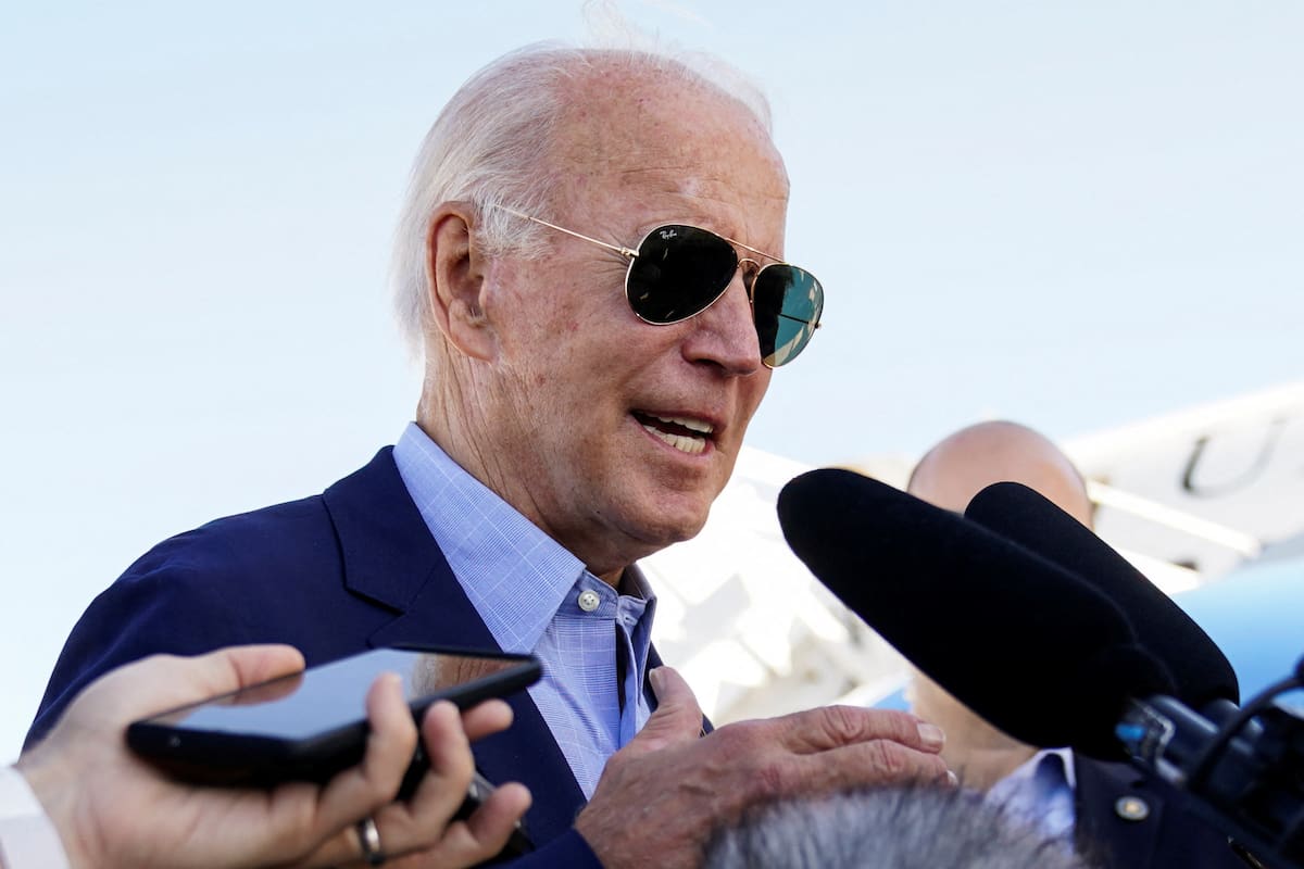 Joe Biden dice que está preocupado por los movimientos de China en torno a Taiwán