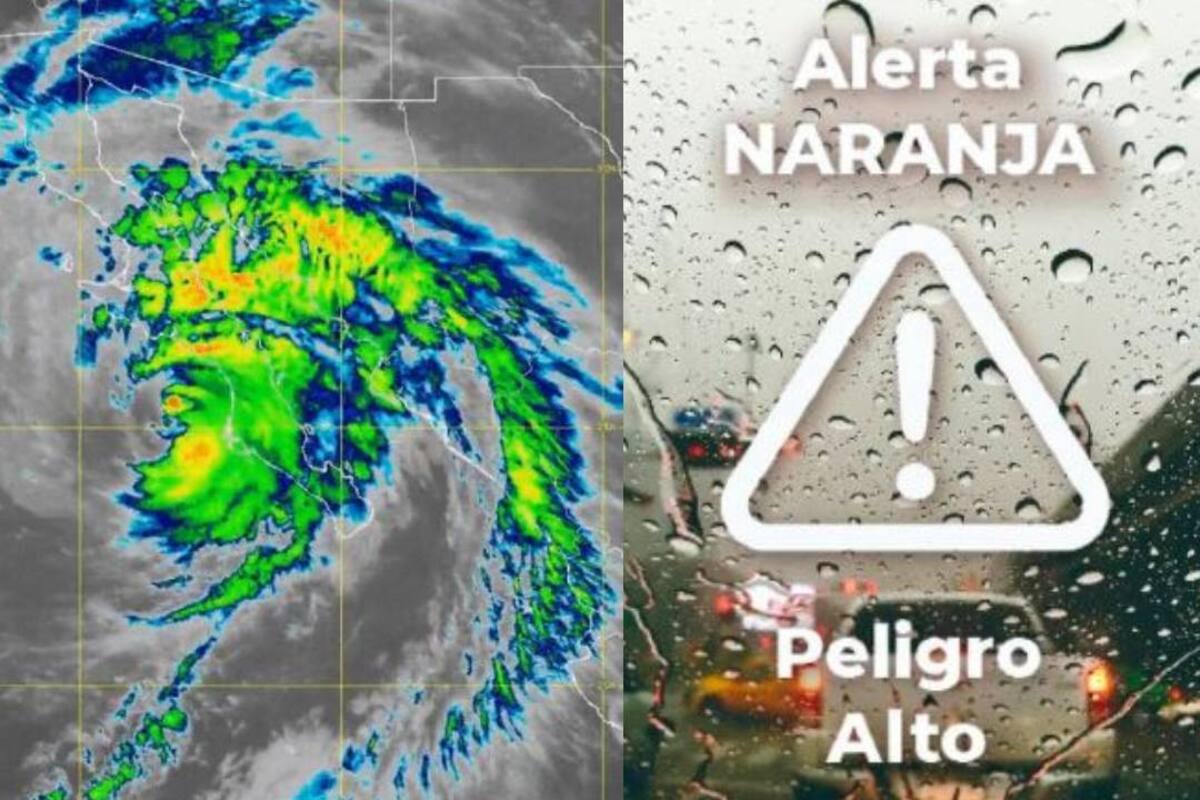 Huracán Kay: Protección Civil emite alerta naranja para el Centro y Norte de BCS