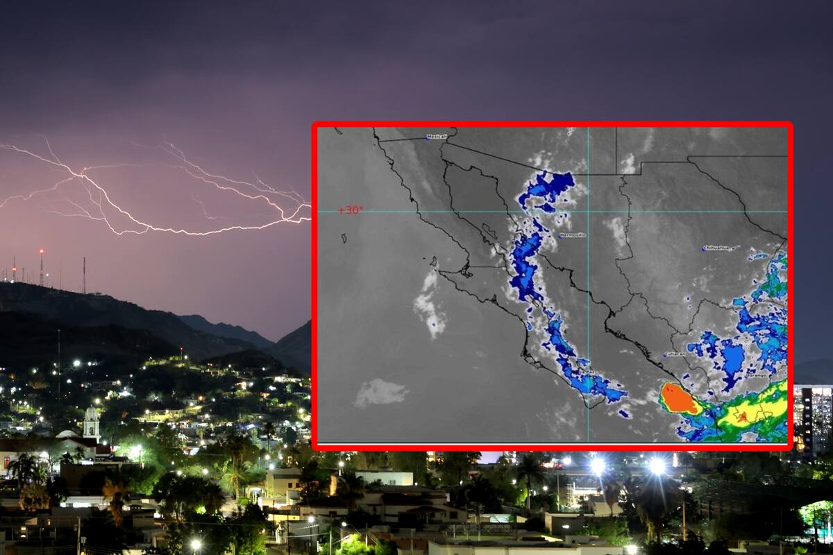 ALERTAN por intensas lluvias en zonas de Jalisco, Sinaloa y Sonora en las próximas horas