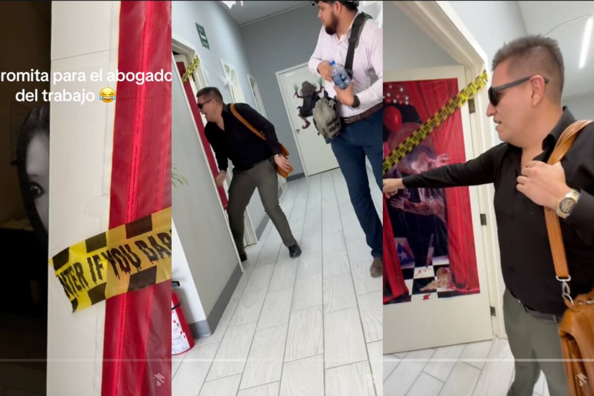 Hombre sufre un tremendo susto por sus compañeros de trabajo en la oficina (VIDEO)