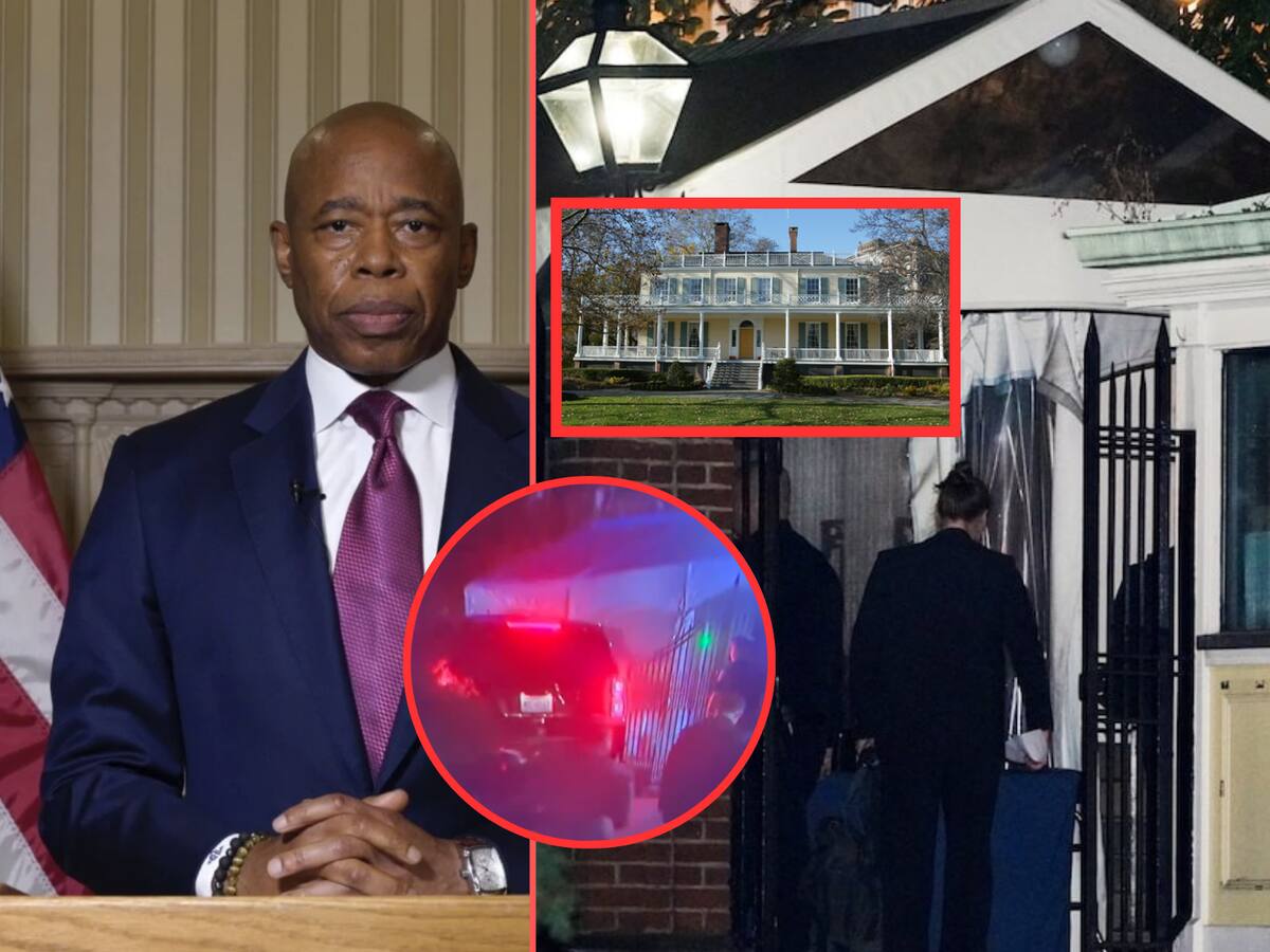 El alcalde Eric Adams enfrenta cargos y esta mañana su residencia oficial fue objeto de cateo. | Crédito: AP/REUTERS/Gobierno de NY/Captura de video X