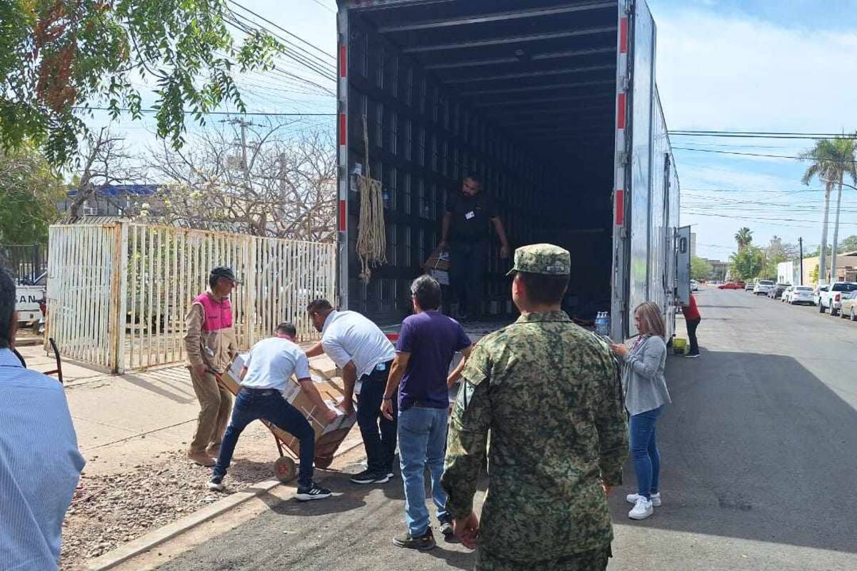 Llega material electoral al INE de Navojoa para las próximas elecciones