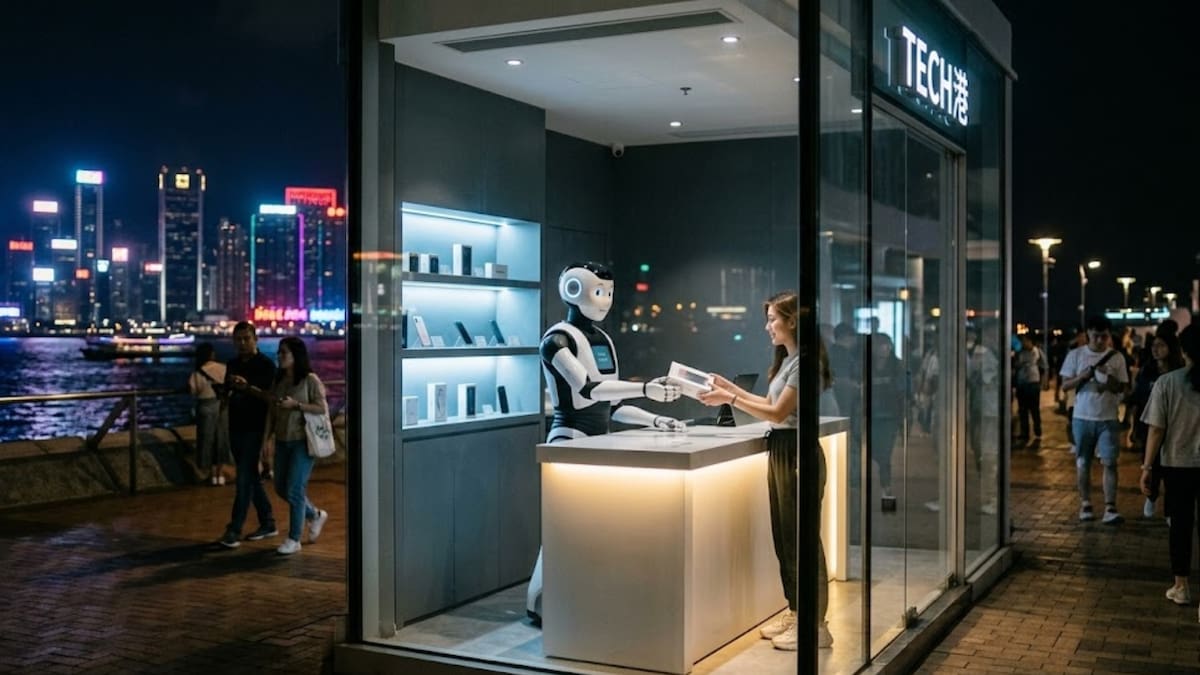 China prepara en Hong Kong una tienda que operará 24 horas atendida por un robot humanoide como parte de su apuesta por llevar la inteligencia artificial a la vida diaria