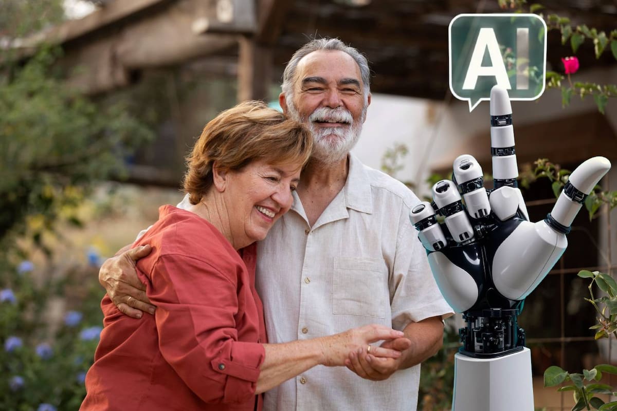 El robot social fue diseñado específicamente para ofrecer compañía y otras actividades de apoyo. | Foto: Freepik/Pngwing