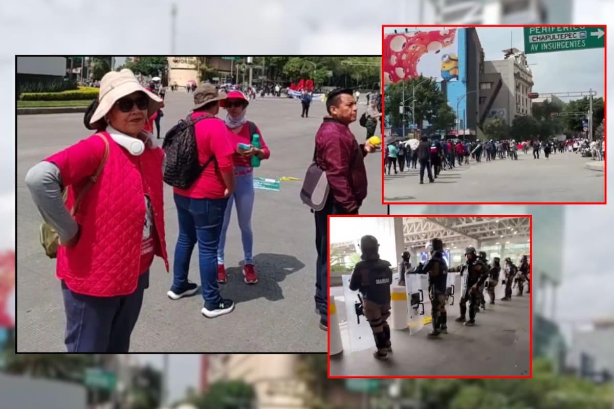 CNTE mantiene protestas afuera de la Segob y en Paseo de la Reforma a un día del Mundial 2026 mientras retoma diálogo con autoridades federales
