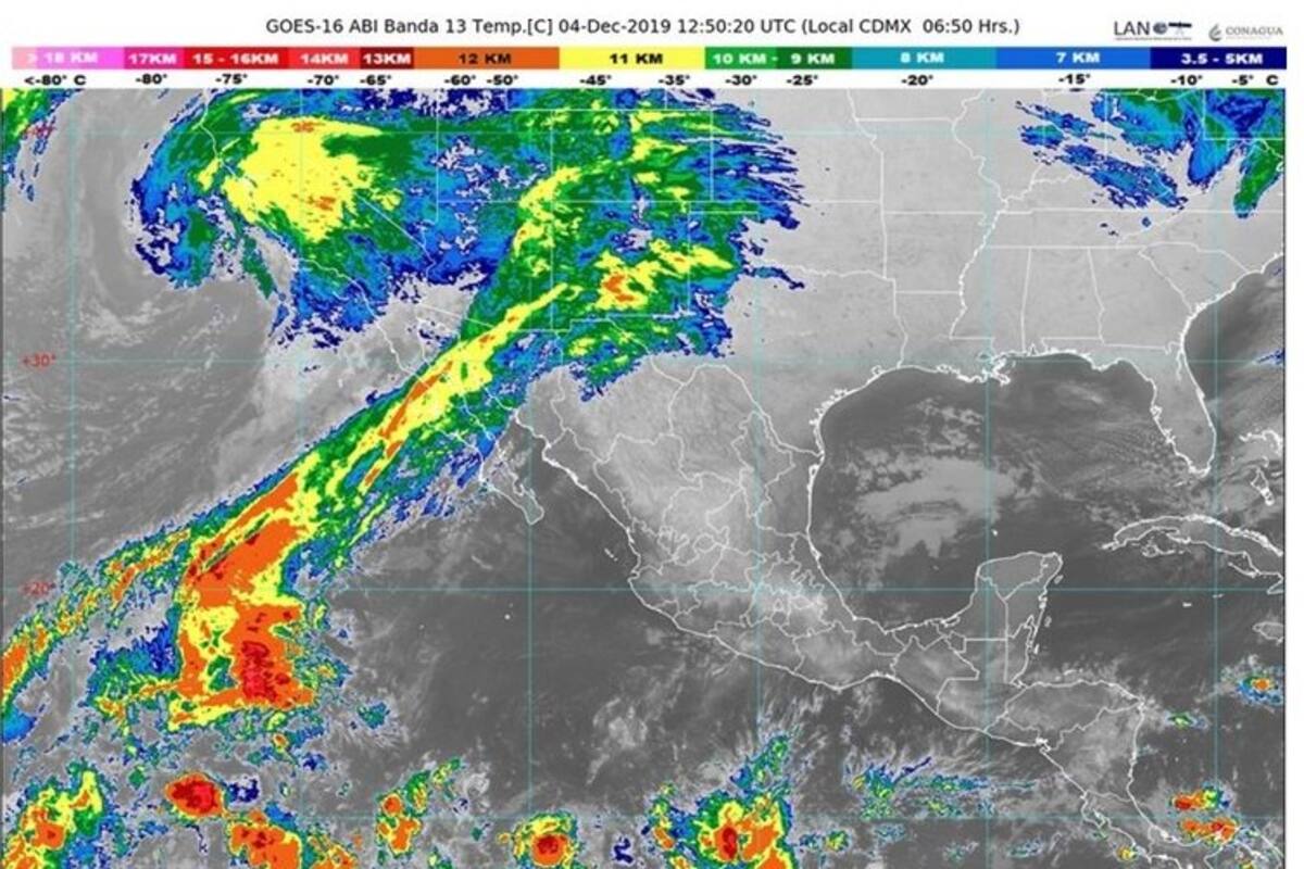 Ambiente frío para zonas altas del noroeste, norte y centro de México