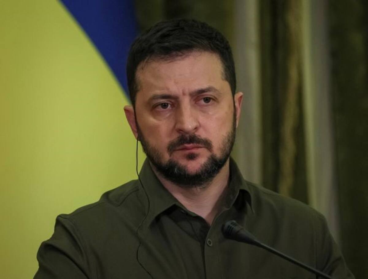 FOTO DE ARCHIVO: El presidente de Ucrania Volodímir Zelenski en una conferencia en Kiev, Ucrania. /Foto tomada el 25 de octubre de 2022/REUTERS/Gleb Garanich