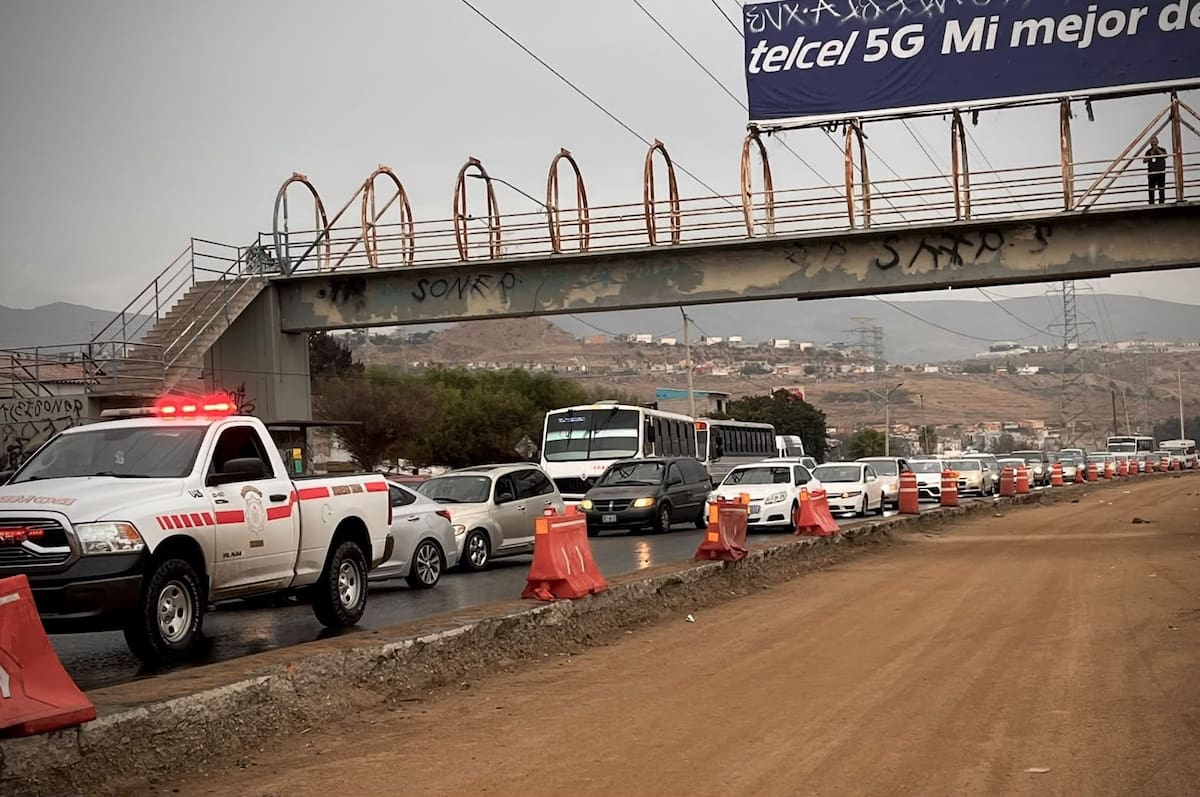 La zona quedó bajo responsabilidad de policías municipales de la sección de Peritos de Tránsito. Foto: Cortesía / Border Zoom