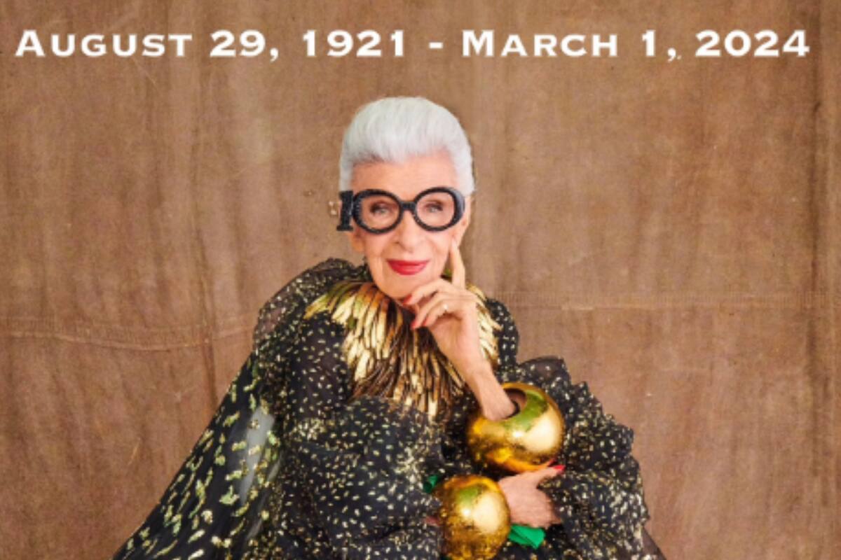 Fallece la icónica diseñadora de moda e influencer Iris Apfel