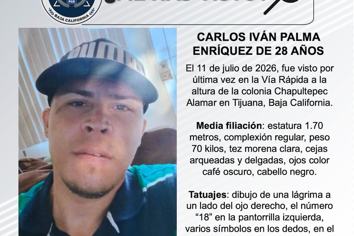 Se busca Carlos Iván Palma Enríquez de 28 años