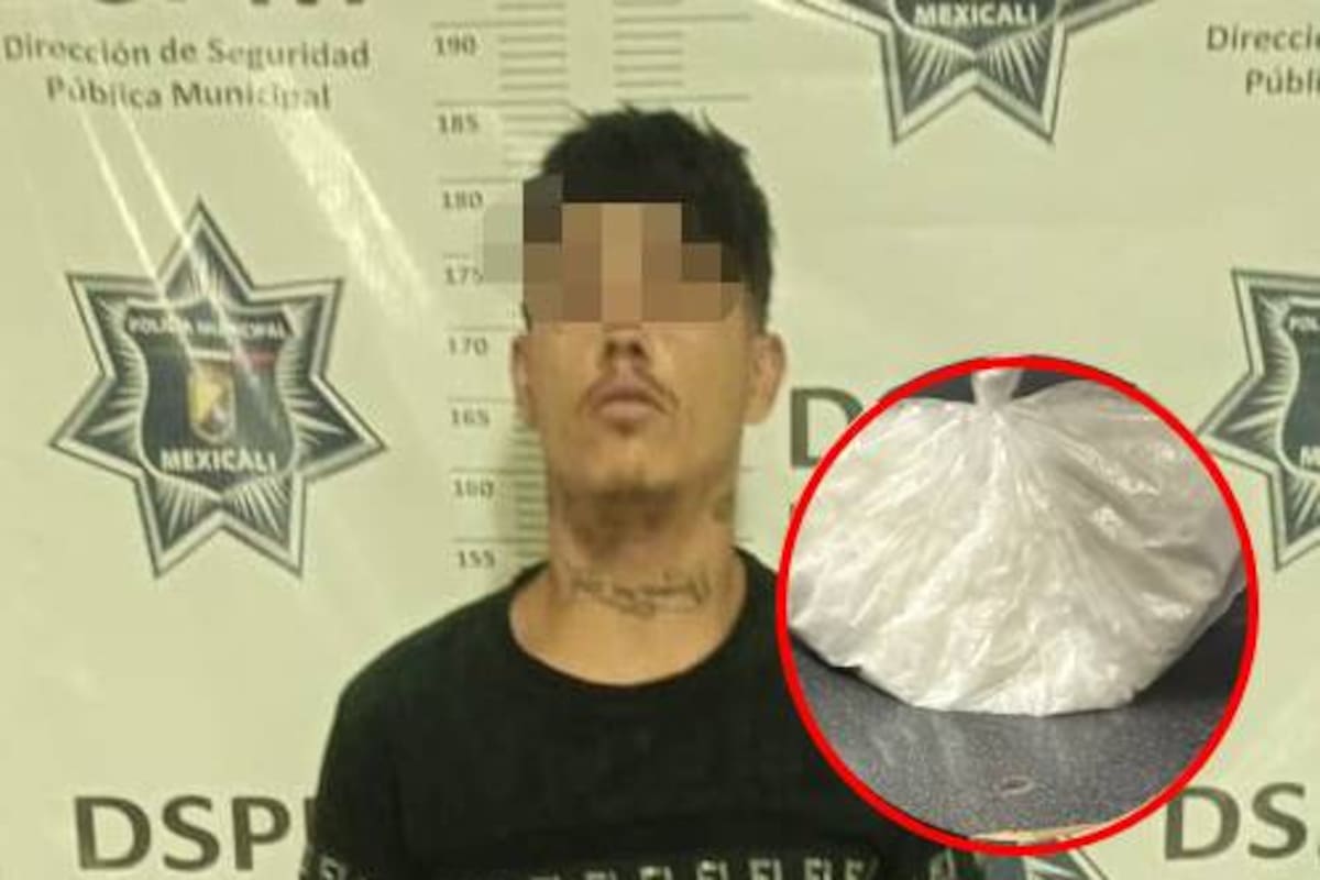 Arrestan a joven en posesión de metanfetamina