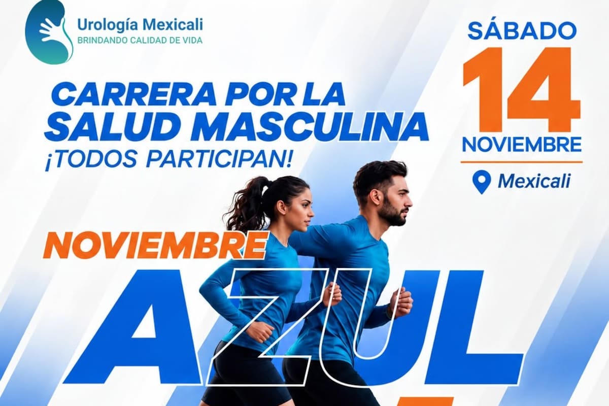 Organizan carrera gratuita de 5K en Mexicali para promover la salud masculina