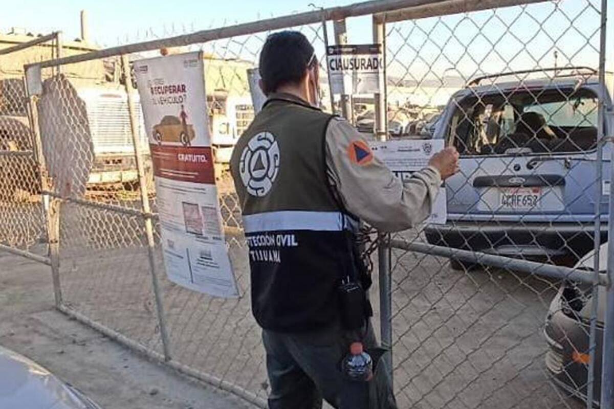 Clausuran en Tijuana dos corralones municipales en operativo aleatorio