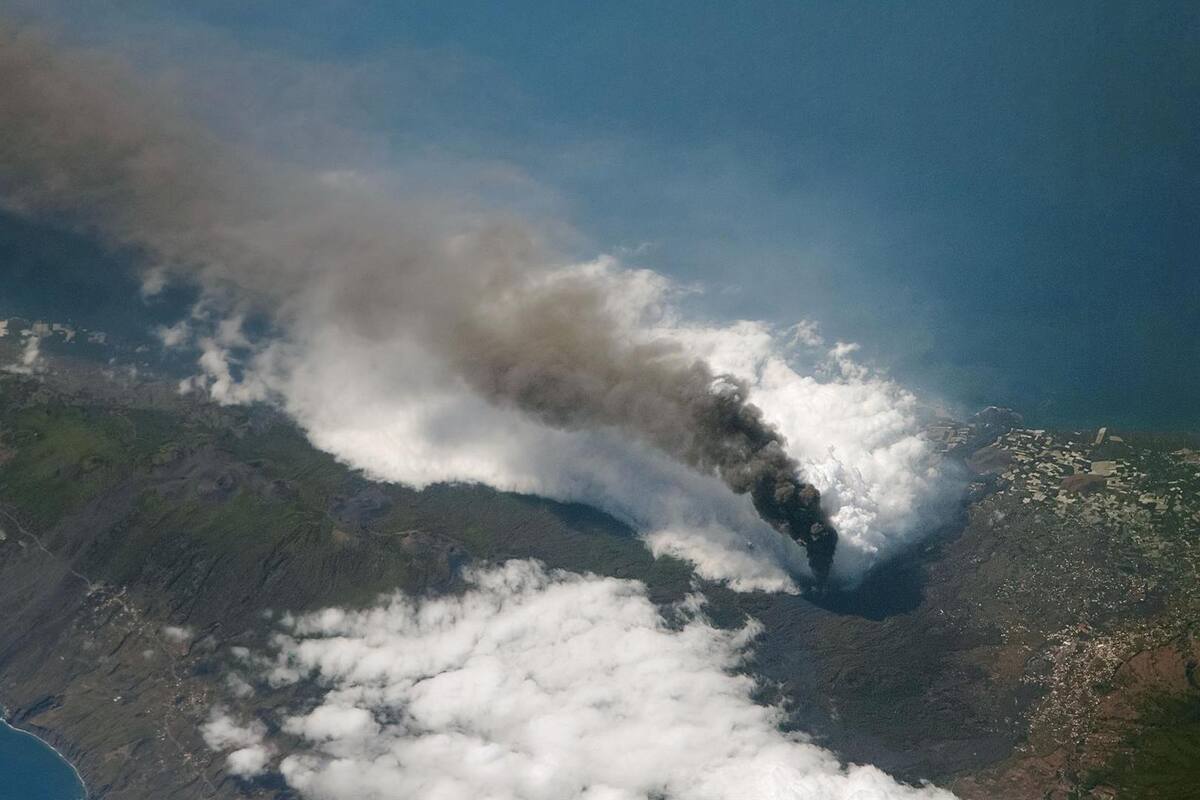 Volcán Cumbre Vieja gana el concurso de mejor foto de la NASA