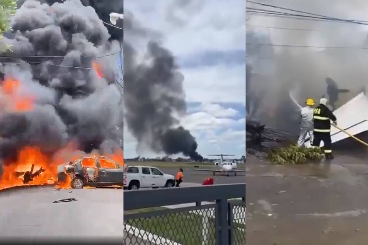 Avión del dueño de River Plate se estrelló contra casas en Argentina: Hay dos muertos