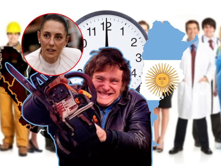 Mientras en México la jornada laboral de 40 horas ya está programada para arrancar gradualmente a partir de 2027, en Argentina, su presidente Javier Milei presentó la iniciativa para trabajar 12 horas al día con pagos en pesos, dólares y hasta en comida, abogados laboristas se ponen en su contra señalando que el aumento es inconstitucional