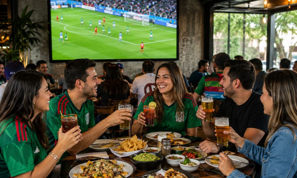 A pesar de la Ley Seca por el Mundial, los restaurantes sí están autorizados para seguir vendiendo bebidas alcohólicas bajo la condición de servirlas únicamente en copeo y acompañadas con alimentos al interior del local | Imagen hecha con IA