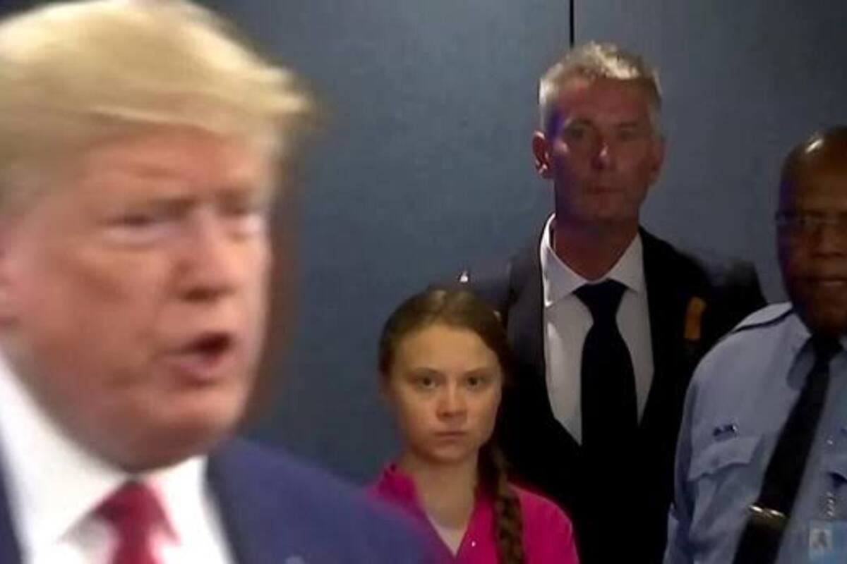 El gesto Greta al ver a Trump en Cumbre para la Acción Climática
