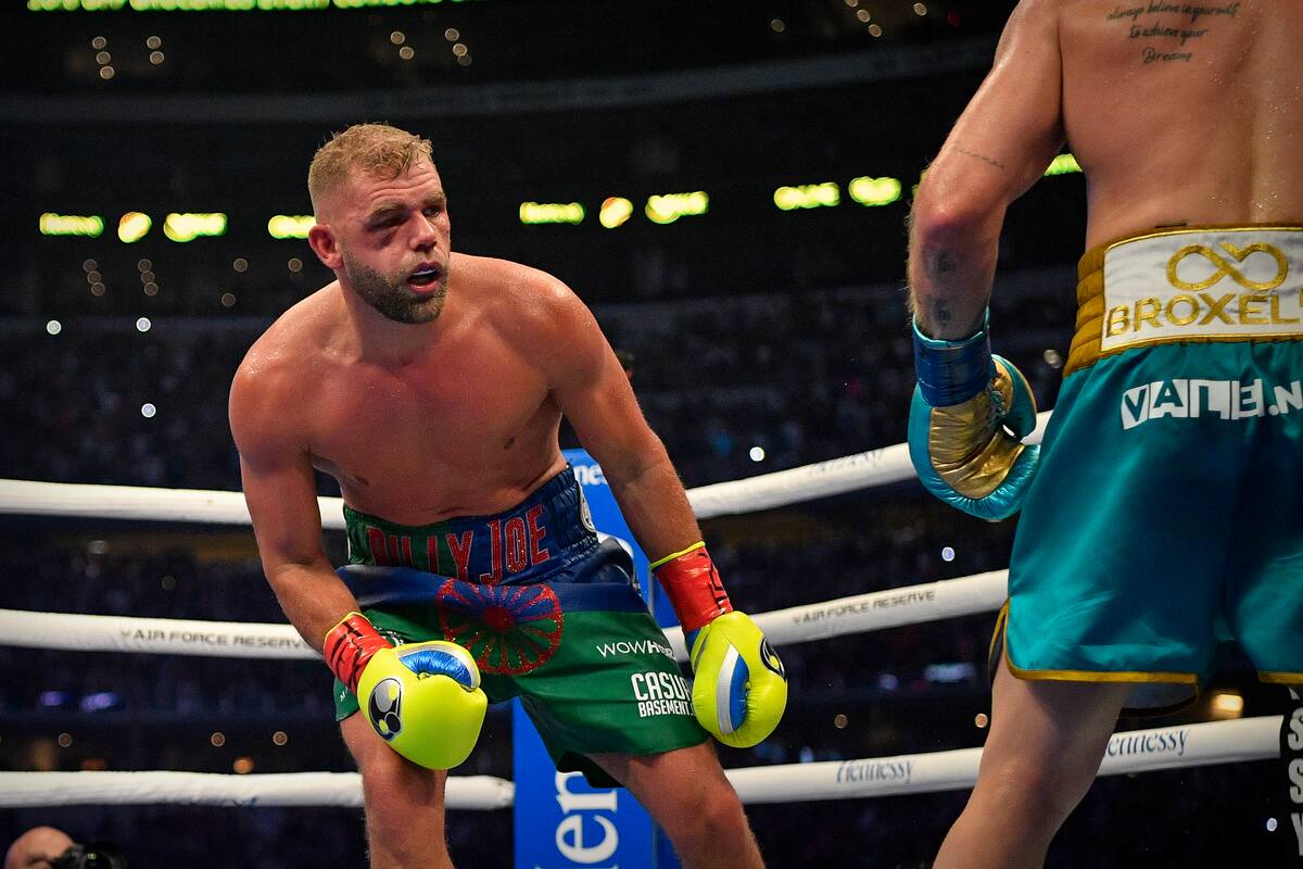 Billy Joe Saunders no ha vuelto a pelear desde su fractura en su ojo derecho que sufrió en su combate ante "Canelo". / Foto: Reuters.